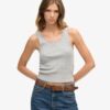Athletic Essentials Vintage Lace Trim Vest Top Athletic Essentials Vintage Lace Trim Vest Top