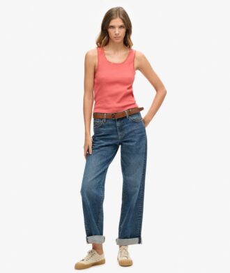 Athletic Essentials Vintage Lace Trim Vest Top