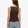 Athletic Essentials Vintage Lace Trim Vest Top Athletic Essentials Vintage Lace Trim Vest Top