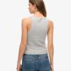 Athletic Essentials Vintage Lace Trim Vest Top Athletic Essentials Vintage Lace Trim Vest Top