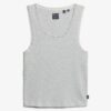 Athletic Essentials Vintage Lace Trim Vest Top Athletic Essentials Vintage Lace Trim Vest Top