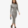 Backless Bodycon Midi Dress