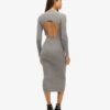 Backless Bodycon Midi Dress