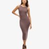 Backless Knitted Midi Dress
