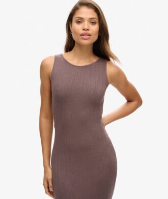 Backless Knitted Midi Dress