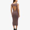 Backless Knitted Midi Dress