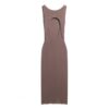 Backless Knitted Midi Dress