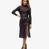 Backless Sequin Midi Dress