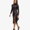 Backless Sequin Midi Dress