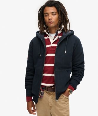 Borg Lined Zip Hoodie