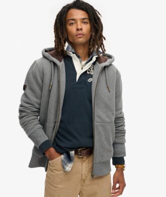 Borg Lined Zip Hoodie