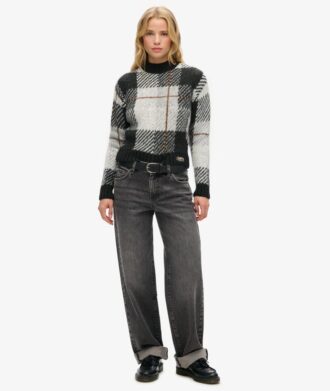 Boxy Pattern Knit Jumper