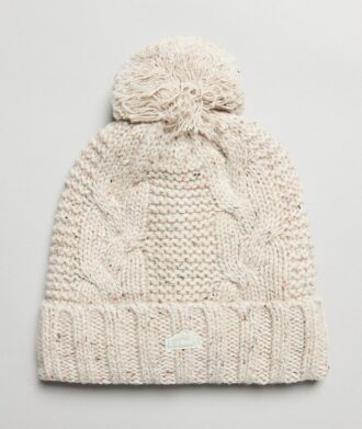 Cable Knit Bobble Beanie