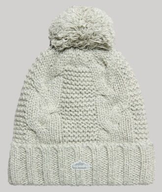Cable Knit Bobble Beanie