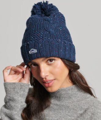 Cable Knit Bobble Beanie