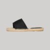 Canvas Espadrille Overlay Sliders