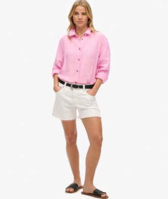 Casual Linen Boyfriend Shirt