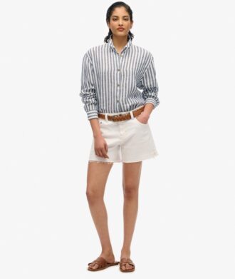 Casual Linen Boyfriend Shirt
