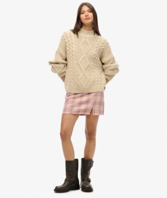 Check Mini Skirt