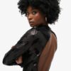 Chevron Open Back Midi Dress