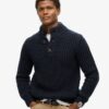 Chunky Knit Half Zip Jumper