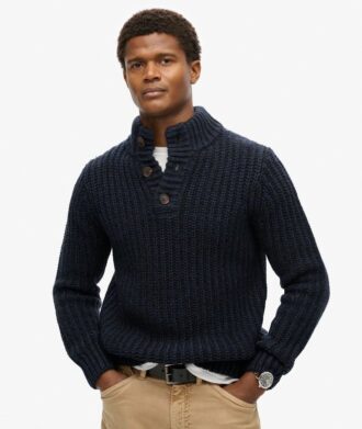 Chunky Knit Half Zip Jumper