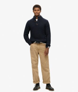 Chunky Knit Half Zip Jumper