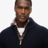 Chunky Knit Zip Through Cardigan