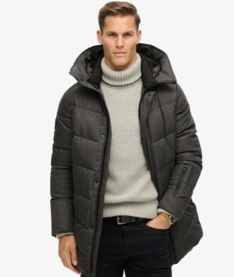 City Chevron Padded Coat