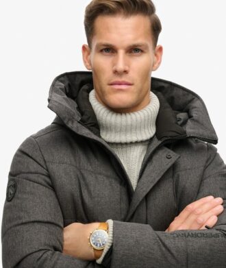City Chevron Padded Coat