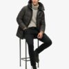 City Chevron Padded Coat