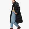 City Chevron Padded Longline Coat