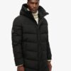 City Chevron Padded Parka Coat
