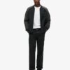College Graphic Jersey Bomber Jacket