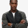 College Graphic Jersey Bomber Jacket