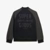 College Graphic Jersey Bomber Jacket