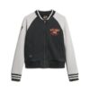 College Script Graphic Jersey Bomber Jacket