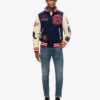 College Varsity Patched Bomber Jacket