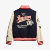 College Varsity Patched Bomber Jacket