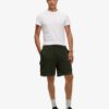 Contrast Stitch Cargo Shorts