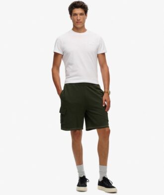 Contrast Stitch Cargo Shorts