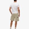 Contrast Stitch Cargo Shorts