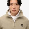Contrast Stitch Half Zip Sweatshirt