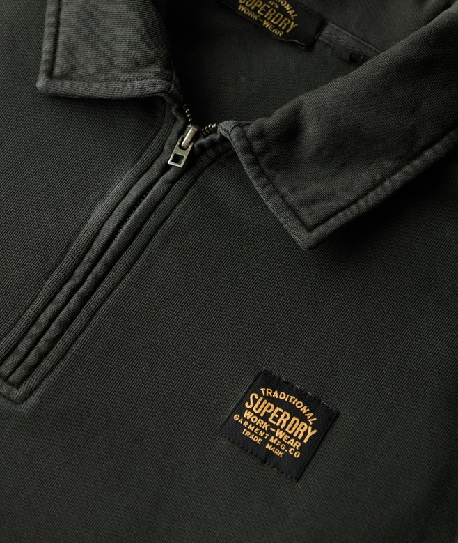 Contrast Stitch Half Zip Sweatshirt Contrast Stitch Half Zip Sweatshirt