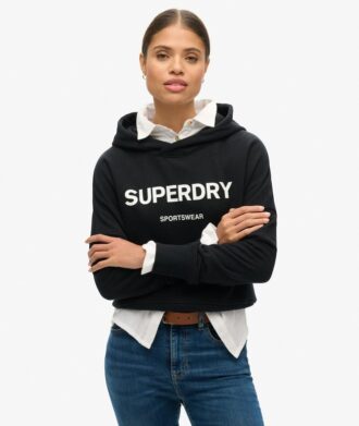 Core Sport Crop Box Hoodie