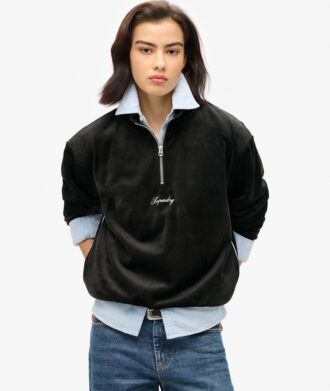 Country Club Velour Half-Zip