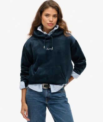Country Club Velour Loose Hoodie