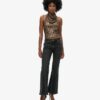 Cowl Halter Neck Sequin Top