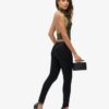 Cowl Halter Neck Sequin Top