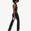 Cowl Halter Neck Sequin Top